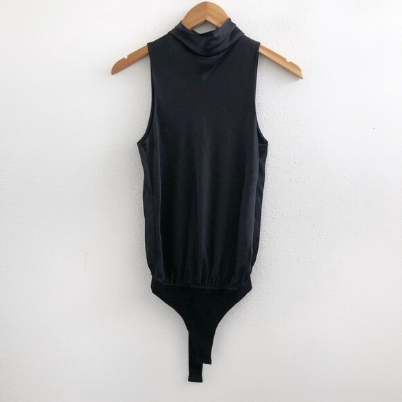 VINCE Sleeveless Draped Turtleneck Bodysuit Size XS - Picture 3 of 13